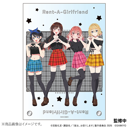 Lパチスロ 彼女、お借りします　アクリルプレート（B柄）